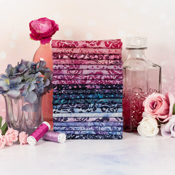 Rosy Bloom by Jerry Khiev for Island Batik  