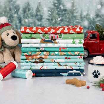 Winter Waggers Fabric & Precuts - Blank Quilting