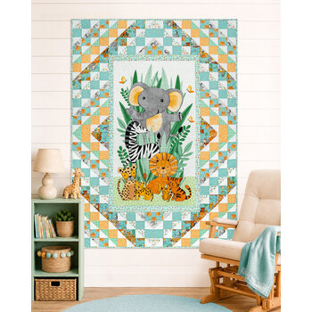 Safari Snuggles Panel Quilt Kit