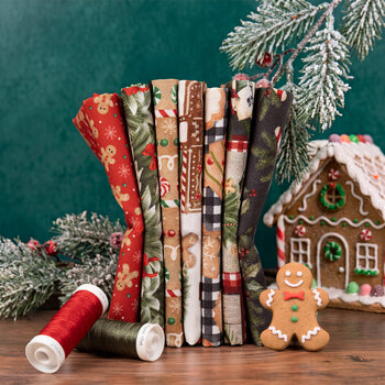 Very Merry Gingerbread by 3 Wishes Fabrics