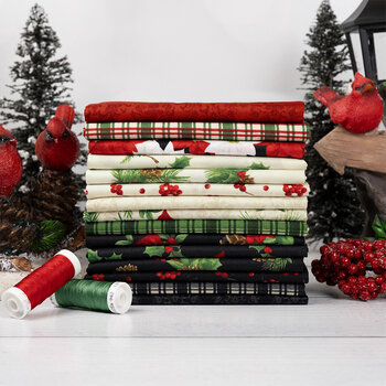 Cardinal Charm by Wilmington Fabrics