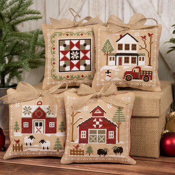 Farmhouse Christmas Cross Stitch Ornament Club