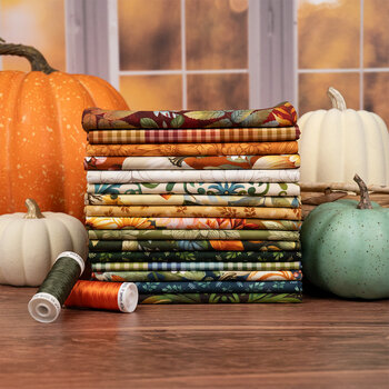 Baskets of Autumn Blessings by Studio E Fabrics