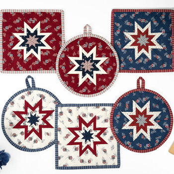 Folded Star Hot Pad Kits - American Gatherings III
