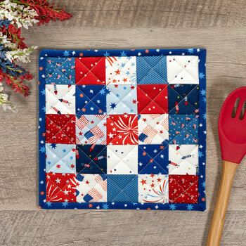 Fusible Grid Hot Pad Kit - Firecracker