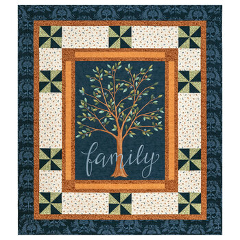 Family Tree Patchwork Panel Quilt Kit
