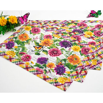 Self-Binding Placemats Kit - Dahlia Botanica