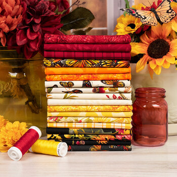Monarch Meadow by Nicole Tarin for White Owl Textiles