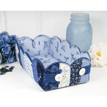 Scalloped basket kit - Blue Belle