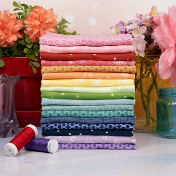 Kimberbell Basics Flannel - Rainbow Wishes by Maywood Studio