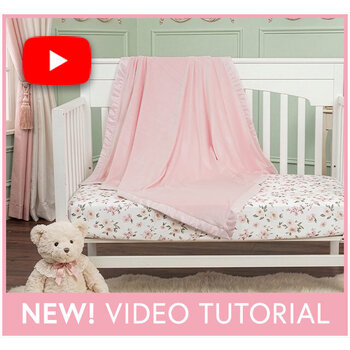 How to Add Satin Binding to a Double Lush Velvet Blanket - Tutorial