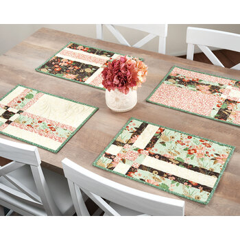 Fat Quarter Shuffle Mats Kit - Makes 4 - Morning Latte