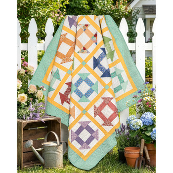 Churn Dash Layer Cake Quilt Kit