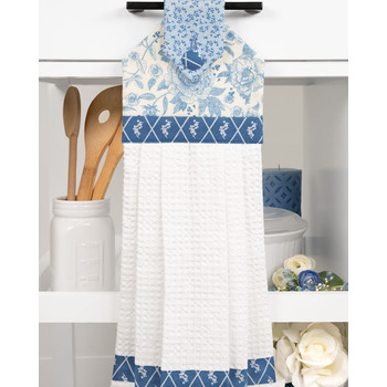 Hanging Towel Precut Kit - Penelope - White