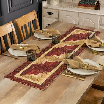 Log Cabin Table Runner Kit - dear Scarlet