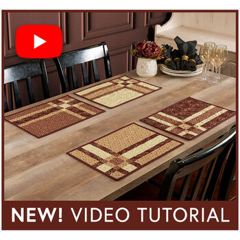 How to Make Fat Quarter Shuffle mats tutorial