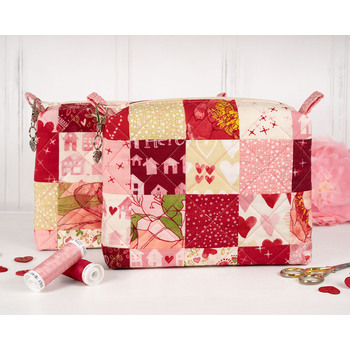 Mini-Charm Bag Kit - Darling Peony - Makes 2
