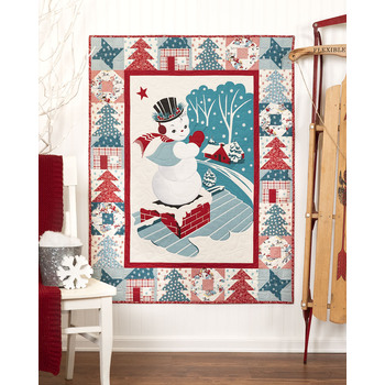 Winter night in Snowtown Quilt Kit