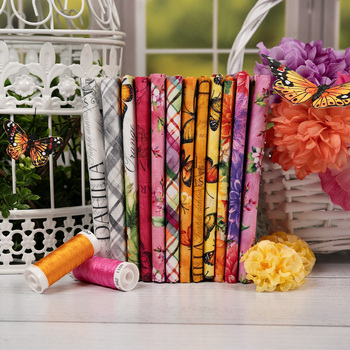 Dahlia Botanica by Nancy Mink for Wilmington Prints