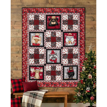 Woodland Friends Quilt Kit - pinecone Ridge Lodge