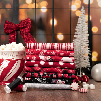 Snow Crew Flannel by Barb Tourtillotte for Henry Glass Fabrics