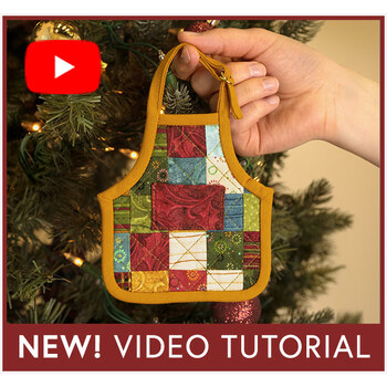 How To make Christmas Apron Ornaments