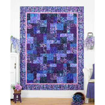 Easy as ABC and 123 Quilt Kit - Bali Batiks - Wisteria Blooms