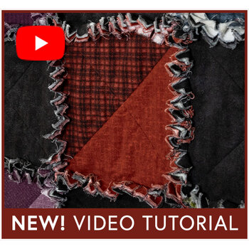 Half-Square Triangle Flannel Rag Quilt Kit