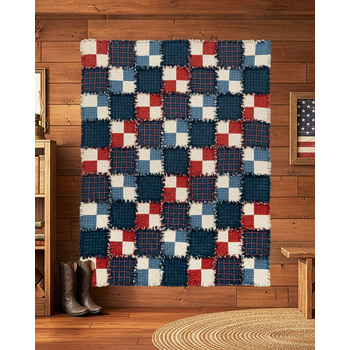 Four-Patch Flannel Rag Quilt Pattern