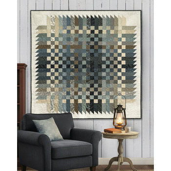 Over & Down Under Quilt Kit - Dark & Stormy