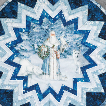 Point of View Folded Star Table Topper Kit - Father Christmas