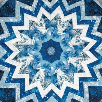 Point of View Kaleidoscope Folded Star Table Topper Kit - Father Christmas