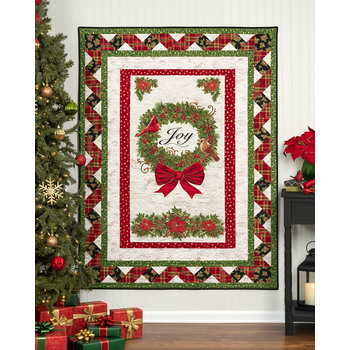Ribbon Border Panel Quilt Kit - Joyful