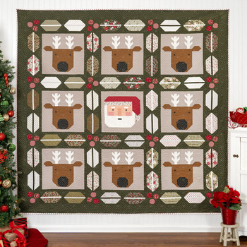 Christmas Crew Quilt Kit - Berry & Pine