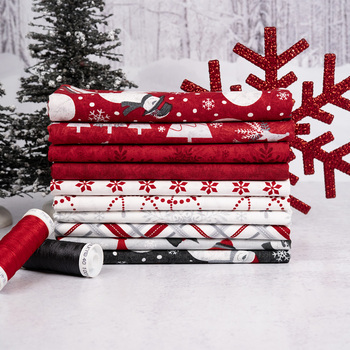 Blizzard Fun by Jan Shade Beach for Henry Glass Fabrics