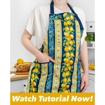 How To Make a Border Stripe Apron - Tutorial