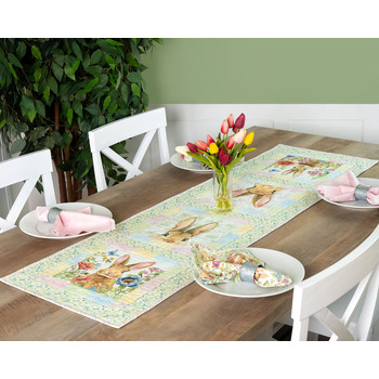 Bunnies & Blooms Table Runner