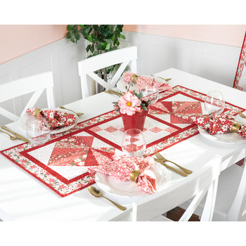 Foundation Paper Piecing Heart & Lattice Table Runner Kit