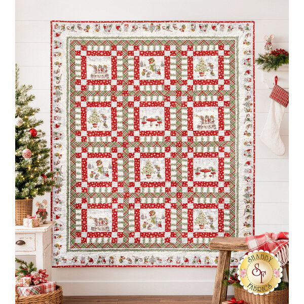 link to Merry Mouse-mas Quilt Kit - RESERVE