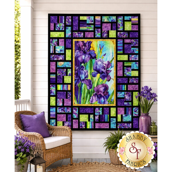 link to Stained Glass Panel Quilt Kit - Infatuation