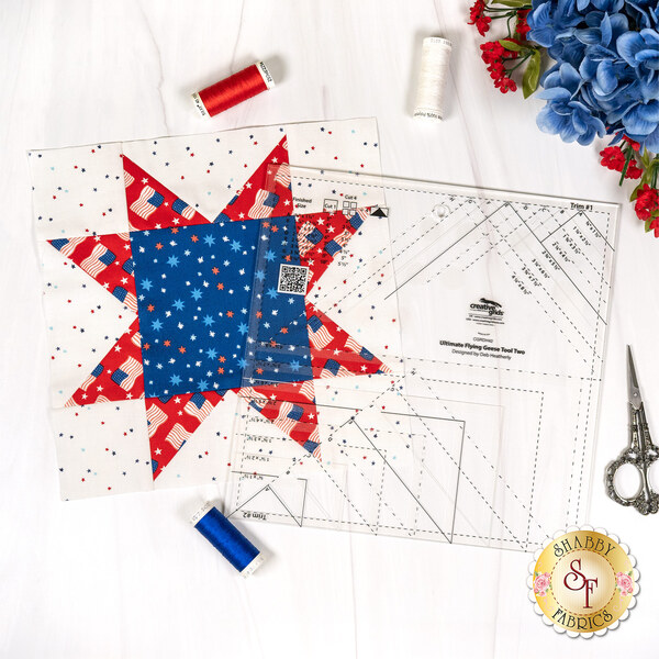 link to How to use the Creative Grids Ultimate Flying Geese Tool Two