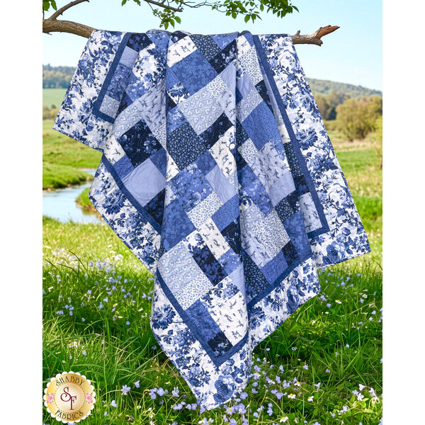 link to Easy as ABC and 123 Quilt Kit - Blue Belle