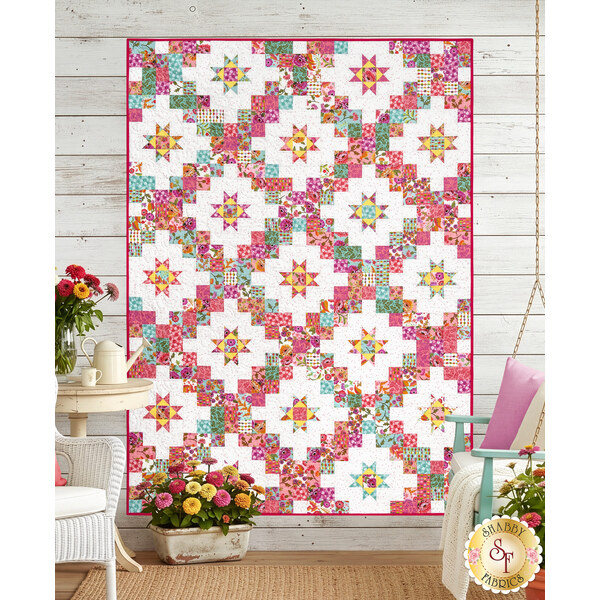 link to Layer Cake Ladder Quilt Kit - Zinnias