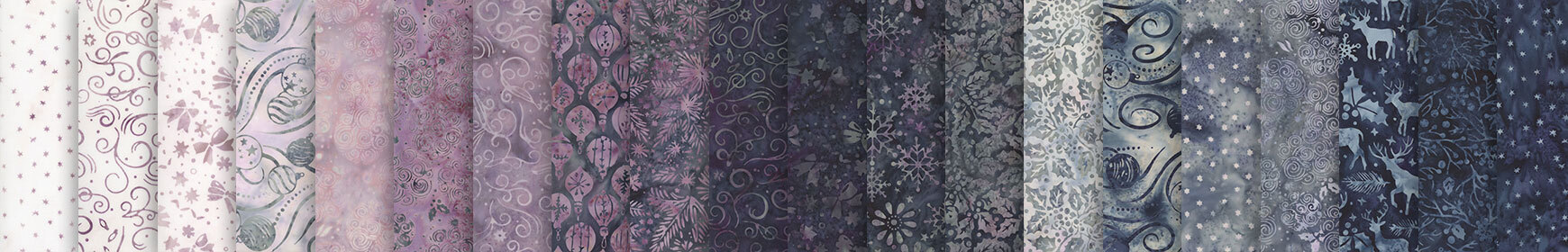 header image for Midnight Snowfall Batiks