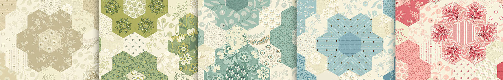 header image for Grandma's Flower Garden & 108-inch Backings