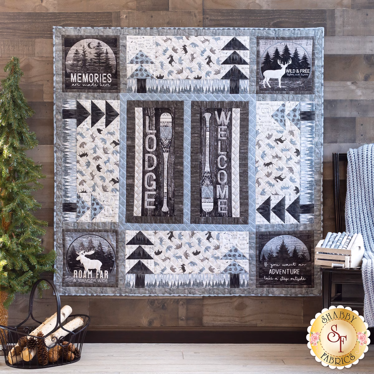  Wild Woods Lodge Quilt - Backing 3-1/2 yds preload zoom image