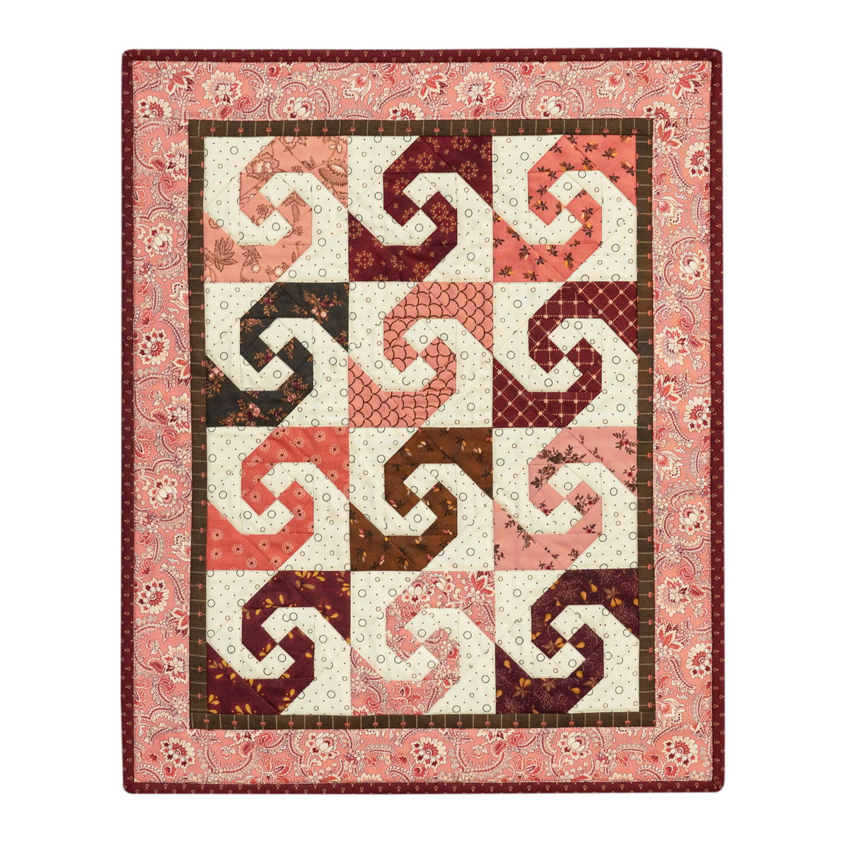Electric Quilt 4 未使用 保管品 希少 Simply Snails Mini Quilt Kit - Chocolate Covered Cherries | Shabby