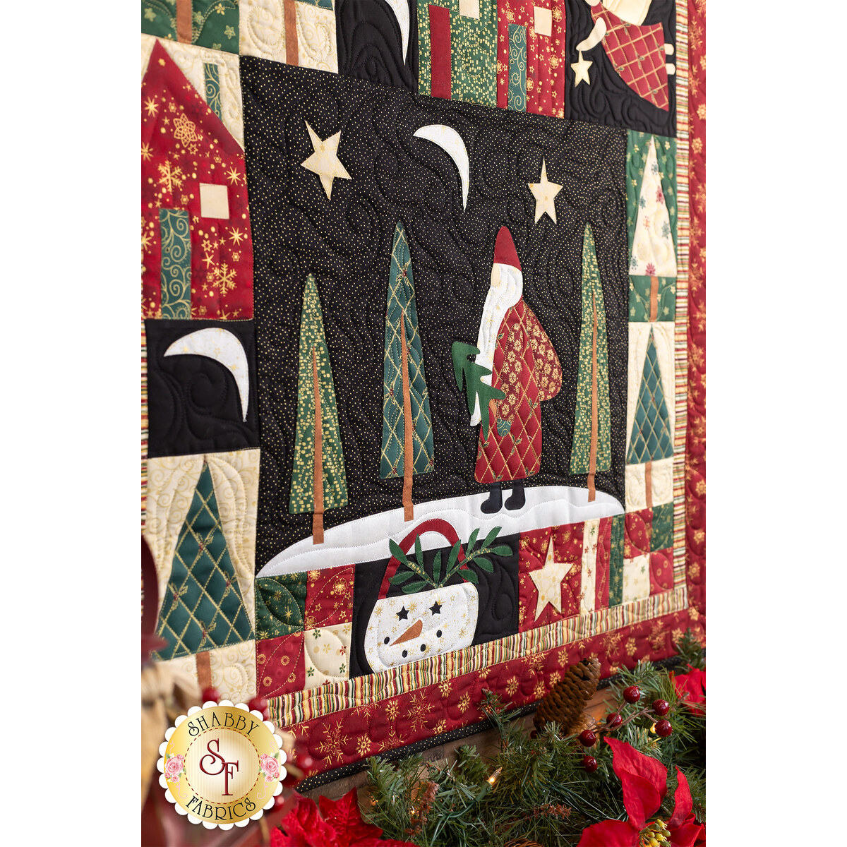 Santa Claus Lane Wall Hanging Kit - Stof Christmas | Shabby