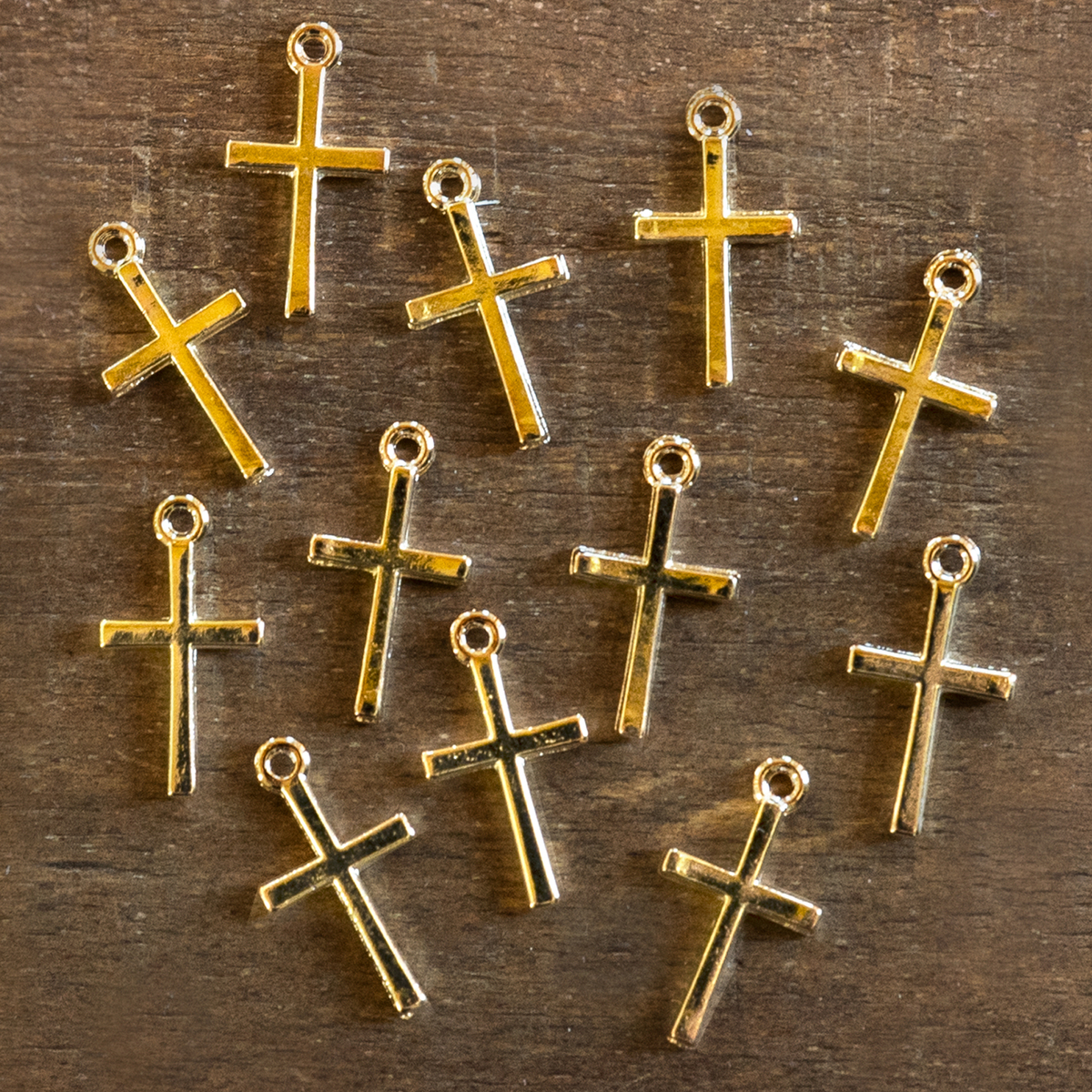 Gold Crosses - 12pk | Shabby Fabrics