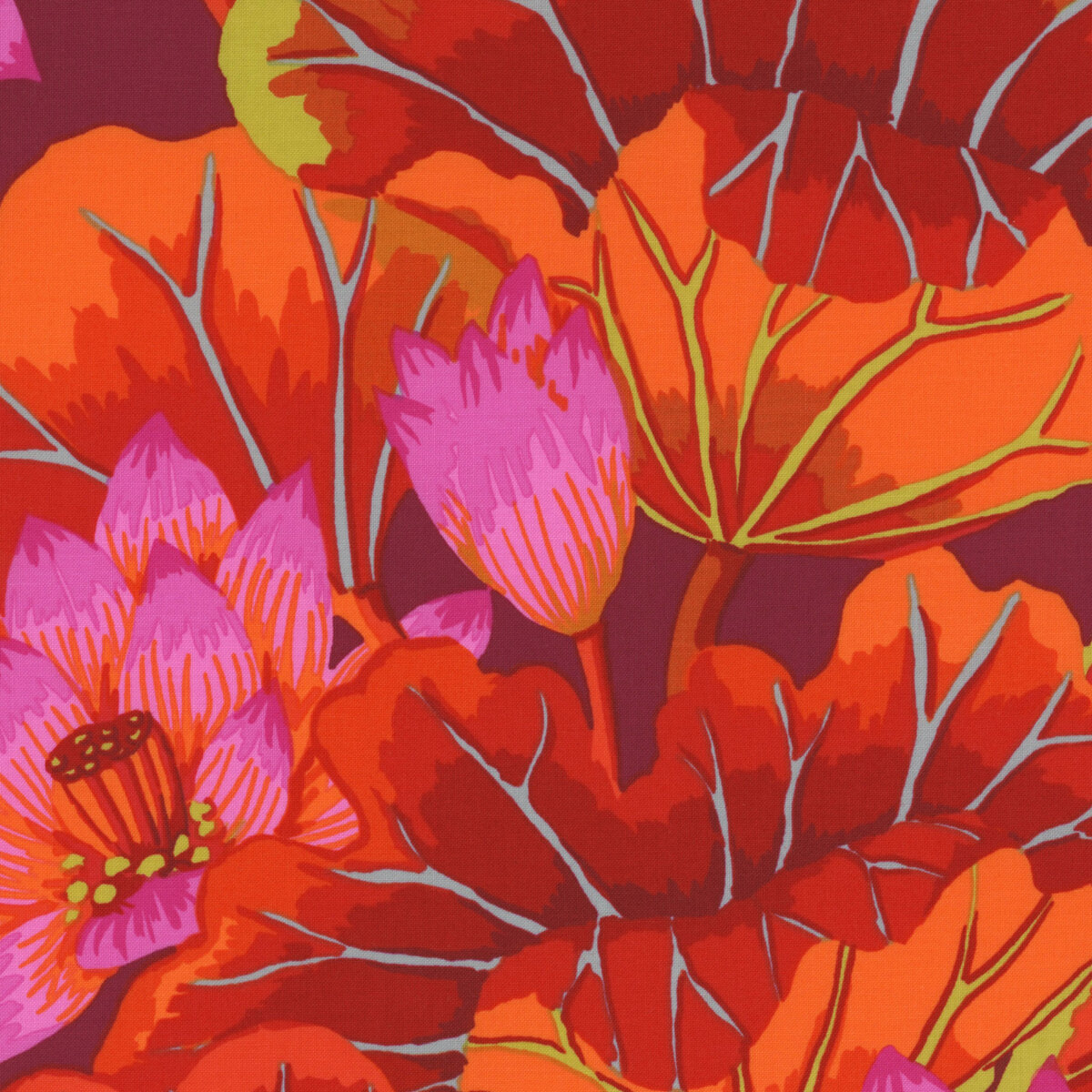 Kaffe Fassett Collective Classics Plus GP93.REDD Lake Blossoms